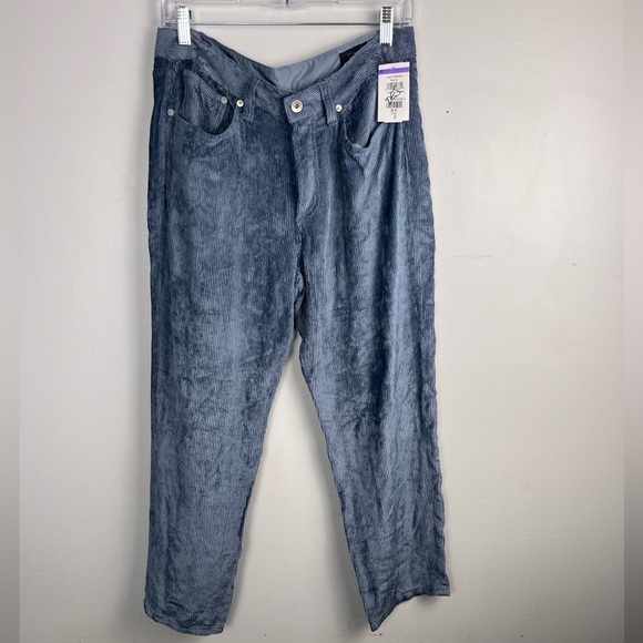 Rag & Bone Rosa Corduroy Pants Classic Fit Deep Blue Women's Size 29 - Picture 6 of 8